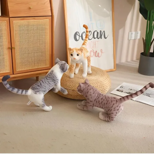 NARMU TOYS Realistic Cat Soft Stuffed Animal Toy for Kids