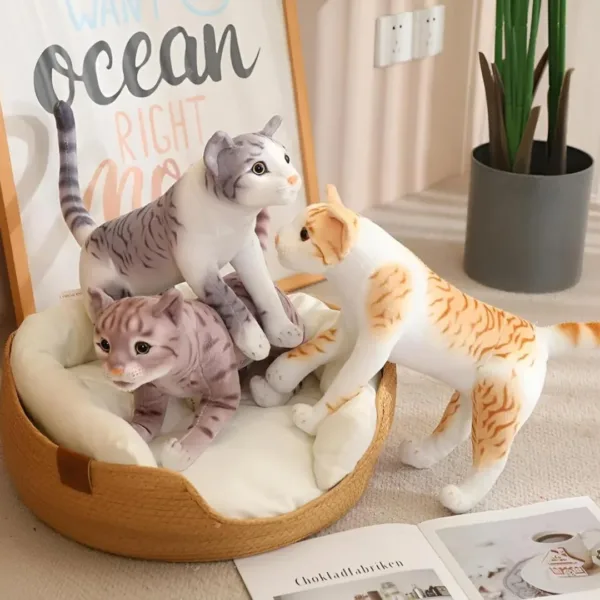 NARMU TOYS Realistic Cat Soft Stuffed Animal Toy for Kids